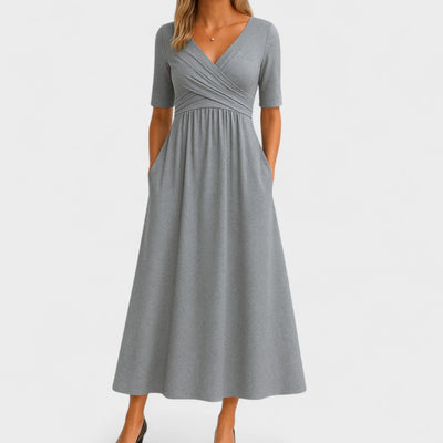 Joanna | Elegant Midi Kjole til Sommeren